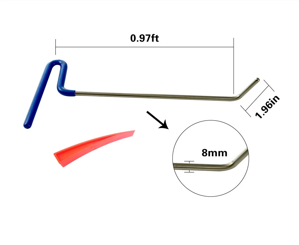 2pcs Blue Color Hook B8 With Red Wedge Rods Car Crowbar Auto Body Dent Repair Removal Hand Tools
2pcs Blue Color Hook B8 With Red Wedge Rods Car Crowbar Auto Body Dent Repair Removal Hand Tools