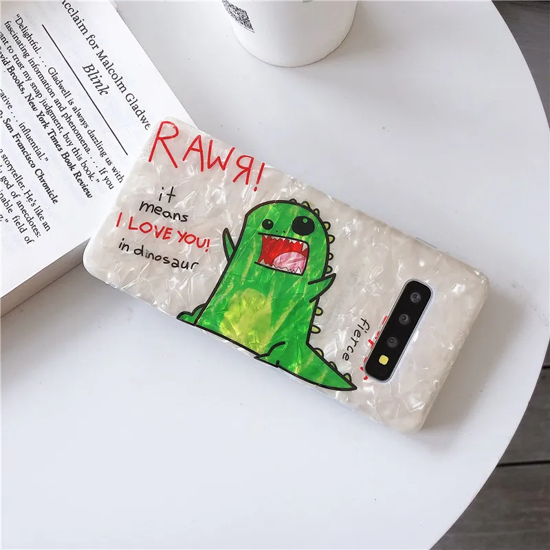 IToncs блестящая нашивки милых динозавров чехол для телефона Xiaomi 6 6X8 SE Блестящий