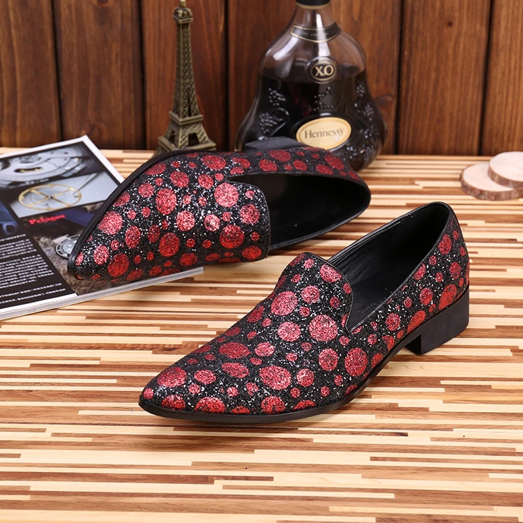 2017 brand design men casual shoes fashion men's Sequin leather pointed slip on dressing shoes men party stage shining oxfords
2017 brand design men casual shoes fashion men's Sequin leather pointed slip on dressing shoes men party stage shining oxfords