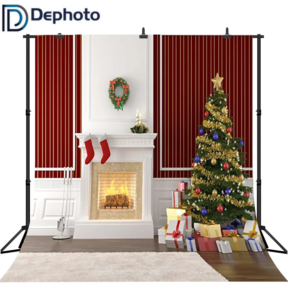 Dephoto Christmas Tree Gifts Fireplace carpet Photography Backgrounds Customized Photographic Backdrops For Photo Studio
Dephoto Christmas Tree Gifts Fireplace carpet Photography Backgrounds Customized Photographic Backdrops For Photo Studio