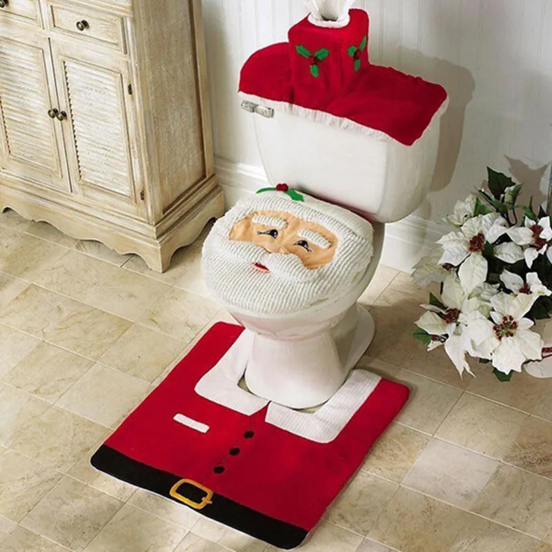 3pcs/lot Christmas Decoration Bathroom Santa Claus Toilet New Year Home Decoration Gifts Enfeites Natal Navidad Christmas
3pcs/lot Christmas Decoration Bathroom Santa Claus Toilet New Year Home Decoration Gifts Enfeites Natal Navidad Christmas