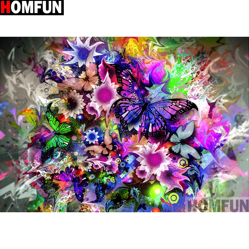 HOMFUN Full Square/Round Drill 5D DIY Diamond Painting "Flower butterfly" 3D Embroidery Cross Stitch 5D Home Decor A13261
HOMFUN Full Square/Round Drill 5D DIY Diamond Painting "Flower butterfly" 3D Embroidery Cross Stitch 5D Home Decor A13261