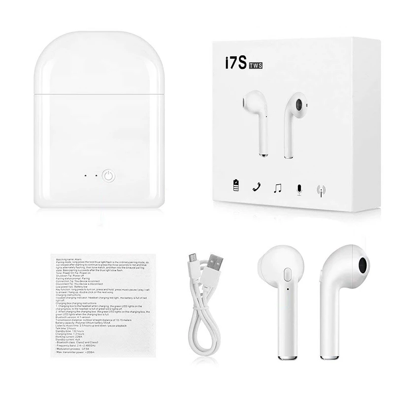Youbina i7s TWS Bluetooth Wireless Earphone Stereo Earbud Headset With Charging Box Mic All Bluetooth tablet Smartphone
Youbina i7s TWS Bluetooth Wireless Earphone Stereo Earbud Headset With Charging Box Mic All Bluetooth tablet Smartphone