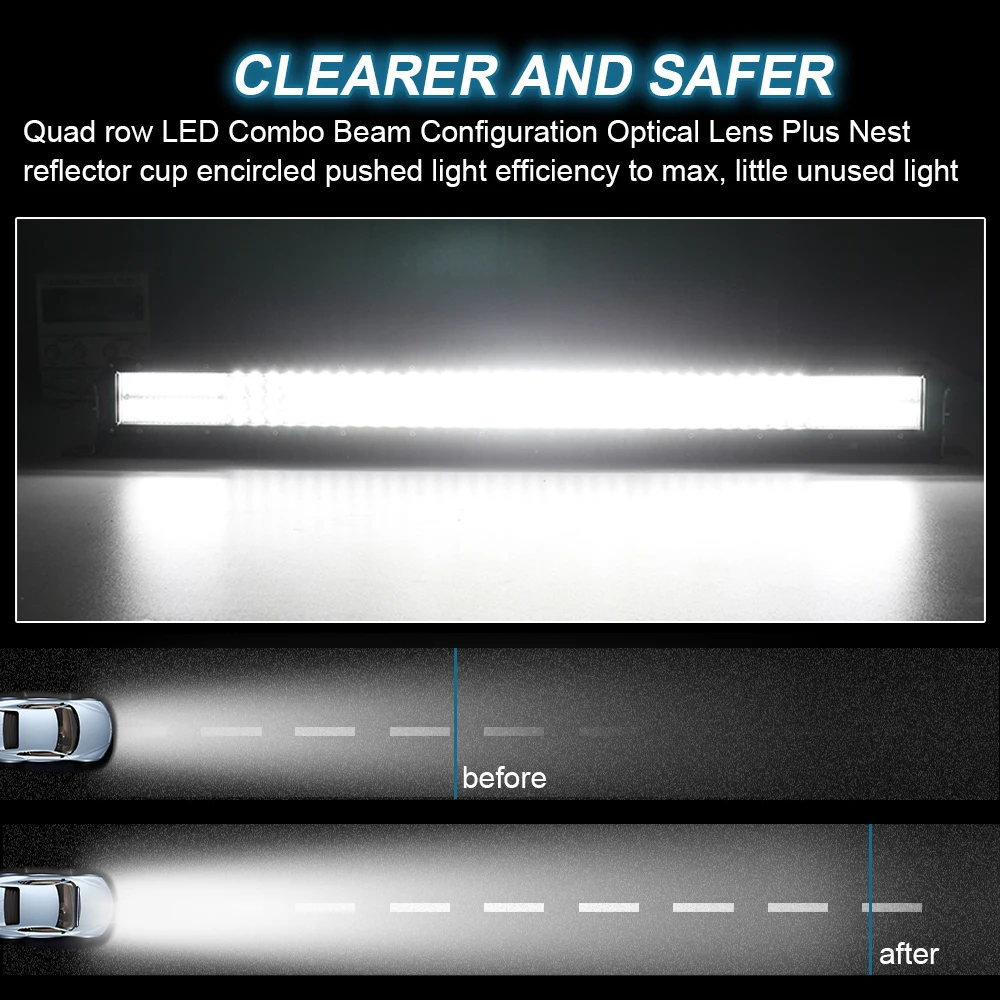 CO LIGHT 22" 32" 42" 50" 52" Curved LED Light Bar 8D 12V 24V Spot Combo Led Bar Auto Work Light for Offroad Boat 4x4 ATV Focos
CO LIGHT 22" 32" 42" 50" 52" Curved LED Light Bar 8D 12V 24V Spot Combo Led Bar Auto Work Light for Offroad Boat 4x4 ATV Focos