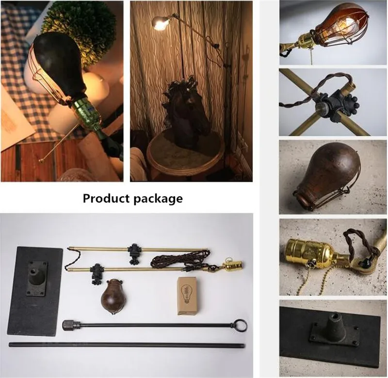 Europe Vintage Loft Industrial Style Standing Lamps, Indoor Floor Lamp for Home Decor
Europe Vintage Loft Industrial Style Standing Lamps, Indoor Floor Lamp for Home Decor