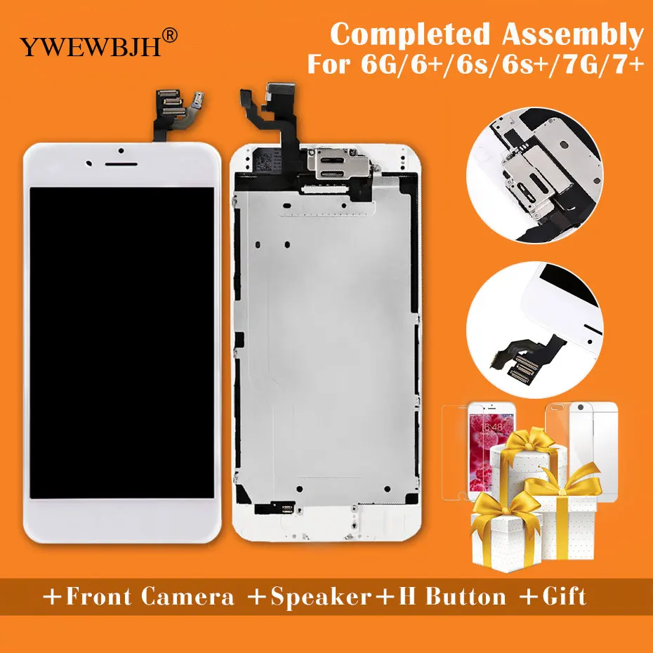 AAA+++Quality For iPhone 6 6S Plus LCD Full Assembly complete with 3D touch for iPhone 7 LCD Screen Replacement No Dead Pixel
AAA+++Quality For iPhone 6 6S Plus LCD Full Assembly complete with 3D touch for iPhone 7 LCD Screen Replacement No Dead Pixel