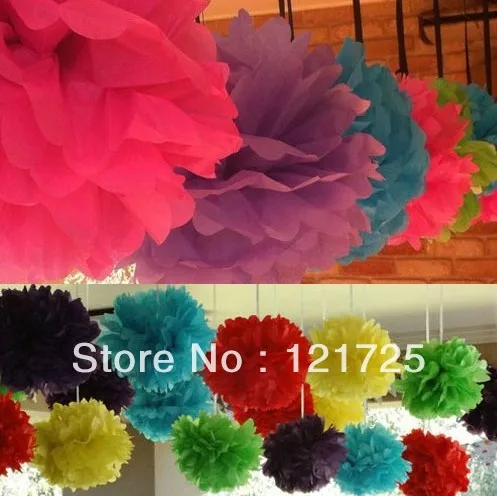 Free Shipping 10pcs Tissue Paper Pom Poms Wedding Party Decor Craft festival decoration flower ball
Free Shipping 10pcs Tissue Paper Pom Poms Wedding Party Decor Craft festival decoration flower ball