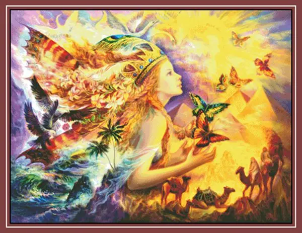 Top Quality 14CT Counted Unprinted Cross Stitch Kits Set Needlework For Embroidery Decor Art Fantasy World Goddess Animal People
Top Quality 14CT Counted Unprinted Cross Stitch Kits Set Needlework For Embroidery Decor Art Fantasy World Goddess Animal People