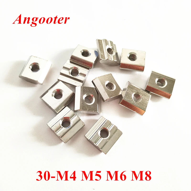 100pcs Slide Nut M4 M5 M6 M8 T Sliding Nut Square Hammer Block Slot Nut for 3030 Series Aluminum Profile Accessories Groove 8mm
100pcs Slide Nut M4 M5 M6 M8 T Sliding Nut Square Hammer Block Slot Nut for 3030 Series Aluminum Profile Accessories Groove 8mm