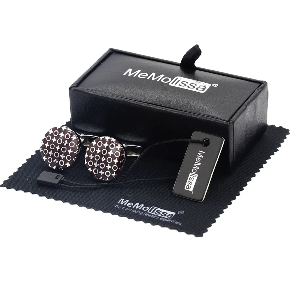 MeMolissa Display Box Luxury Cufflinks Silvery Brown Enamel Cufflinks High-grade Jewelry Free Tag & Wipe Cloth
MeMolissa Display Box Luxury Cufflinks Silvery Brown Enamel Cufflinks High-grade Jewelry Free Tag & Wipe Cloth
