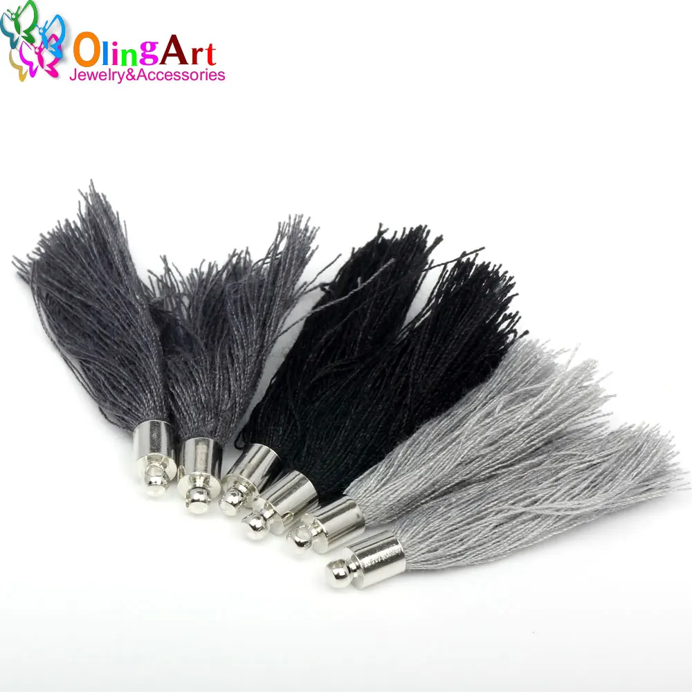 OlingArt 40 мм смешанные цвета градиентные черные хлопковые шелковые Сатиновые
