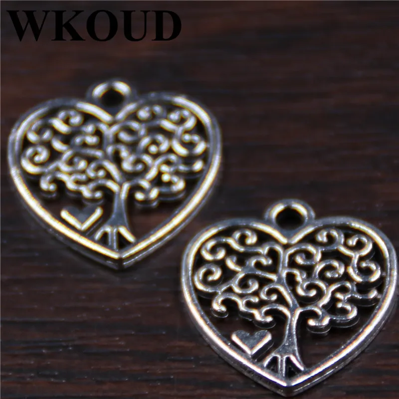 10pcs Silver Plated Heart-Shaped Tree of Life Alloy Pendant DIY Charms Bracelet Earrings Jewelry Crafts Making A298
10pcs Silver Plated Heart-Shaped Tree of Life Alloy Pendant DIY Charms Bracelet Earrings Jewelry Crafts Making A298