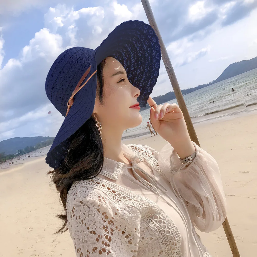 Latest Fashion Women Summer Sun Hat Wide Brim Beach Hat Lace Outdoor Travel Foldable 4 Colors
Latest Fashion Women Summer Sun Hat Wide Brim Beach Hat Lace Outdoor Travel Foldable 4 Colors