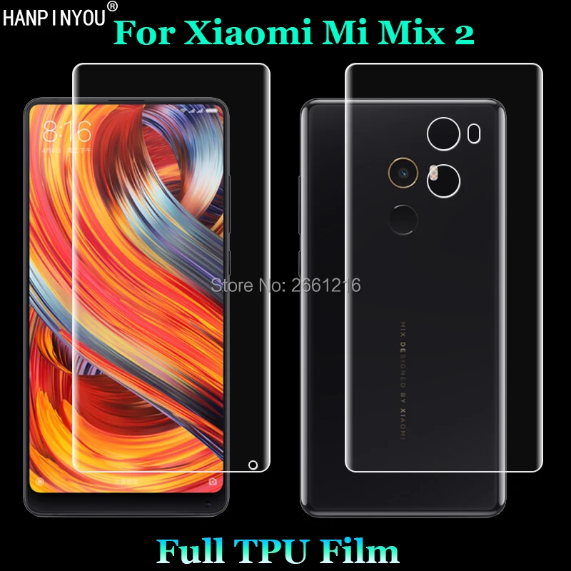For Xiaomi Mi Mix 2 Mix2 5.99" 2 Pcs= Front + Back Slim Full Cover Edge to Edge Soft TPU Film Explosion-proof Screen Protector
For Xiaomi Mi Mix 2 Mix2 5.99" 2 Pcs= Front + Back Slim Full Cover Edge to Edge Soft TPU Film Explosion-proof Screen Protector