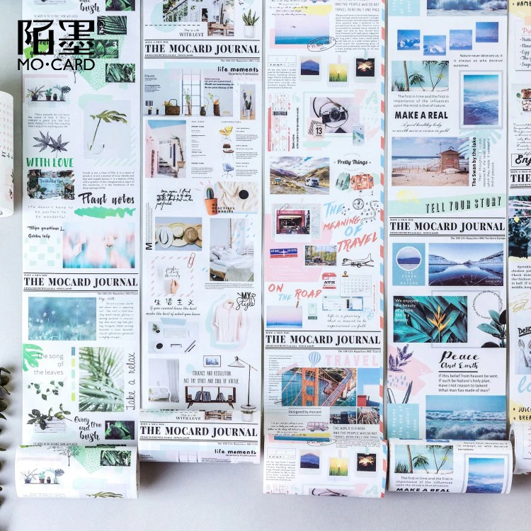 MOCARD JOURNAL Life Travel Magazine лента для декорации Washi DIY планировщик скрапбукинга