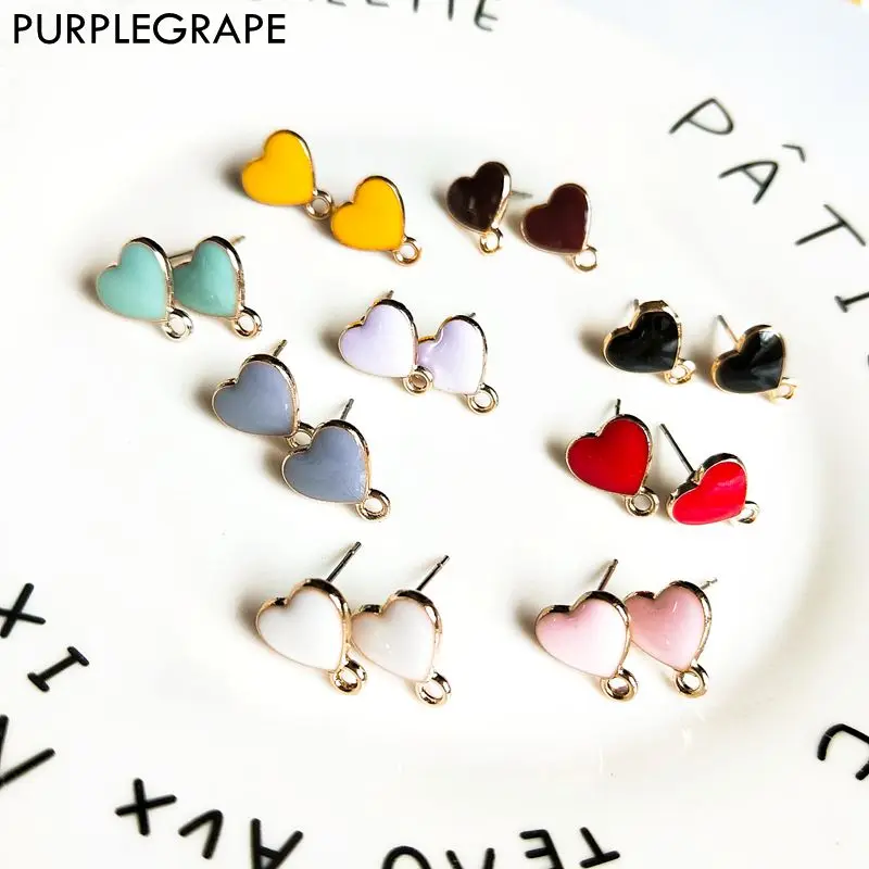PURPLEGRAPE DIY Handmade Earrings Accessories Cute Ear Pins Minimalist Love Metal Retro Korean Fashion 8pcs
PURPLEGRAPE DIY Handmade Earrings Accessories Cute Ear Pins Minimalist Love Metal Retro Korean Fashion 8pcs