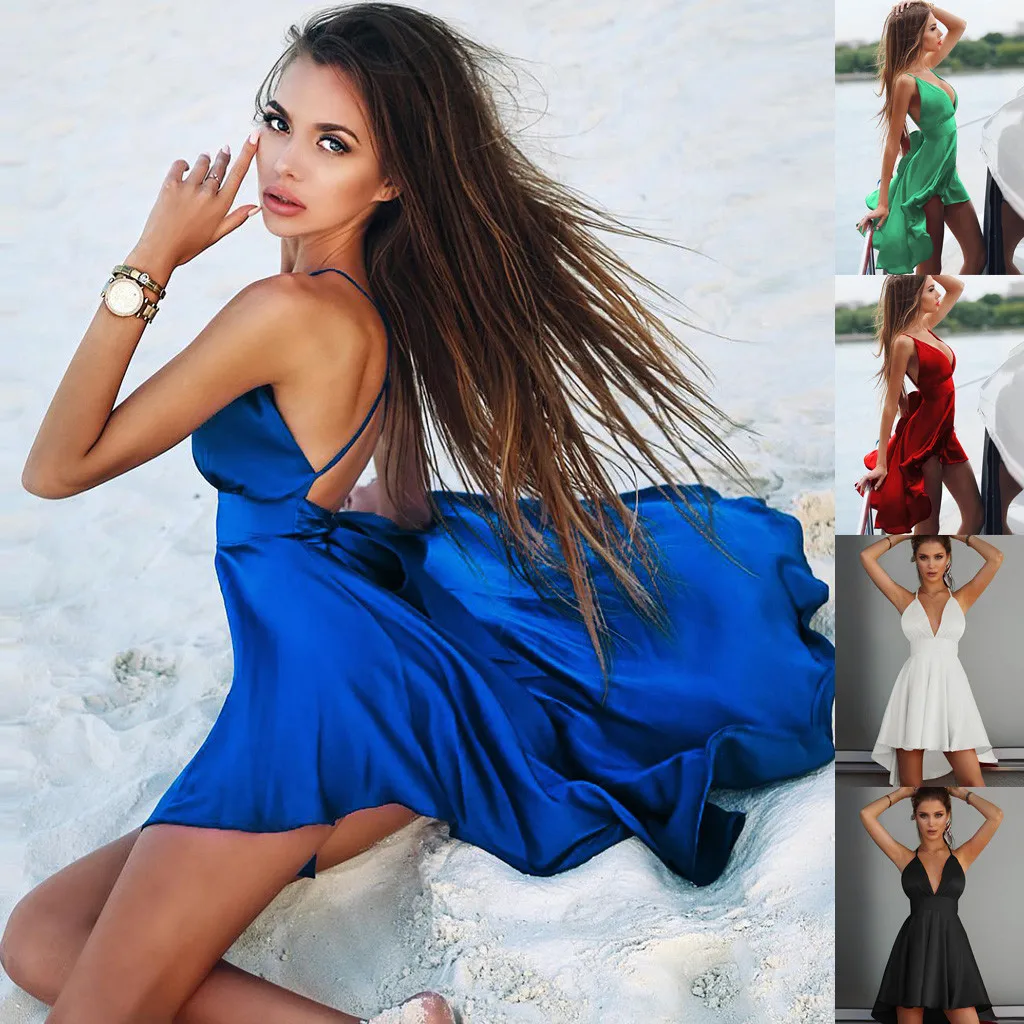 Summer Hot Products Beach Dress Womens Holiday Sexy Sleeveless Dress Ladies Summer Beach Buttons Party Dress robe femme 40*
Summer Hot Products Beach Dress Womens Holiday Sexy Sleeveless Dress Ladies Summer Beach Buttons Party Dress robe femme 40*