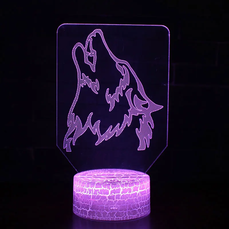 Wolf whistling theme 3D Lamp LED night light 7 Color Change Touch Mood Lamp Christmas present Dropshippping
Wolf whistling theme 3D Lamp LED night light 7 Color Change Touch Mood Lamp Christmas present Dropshippping
