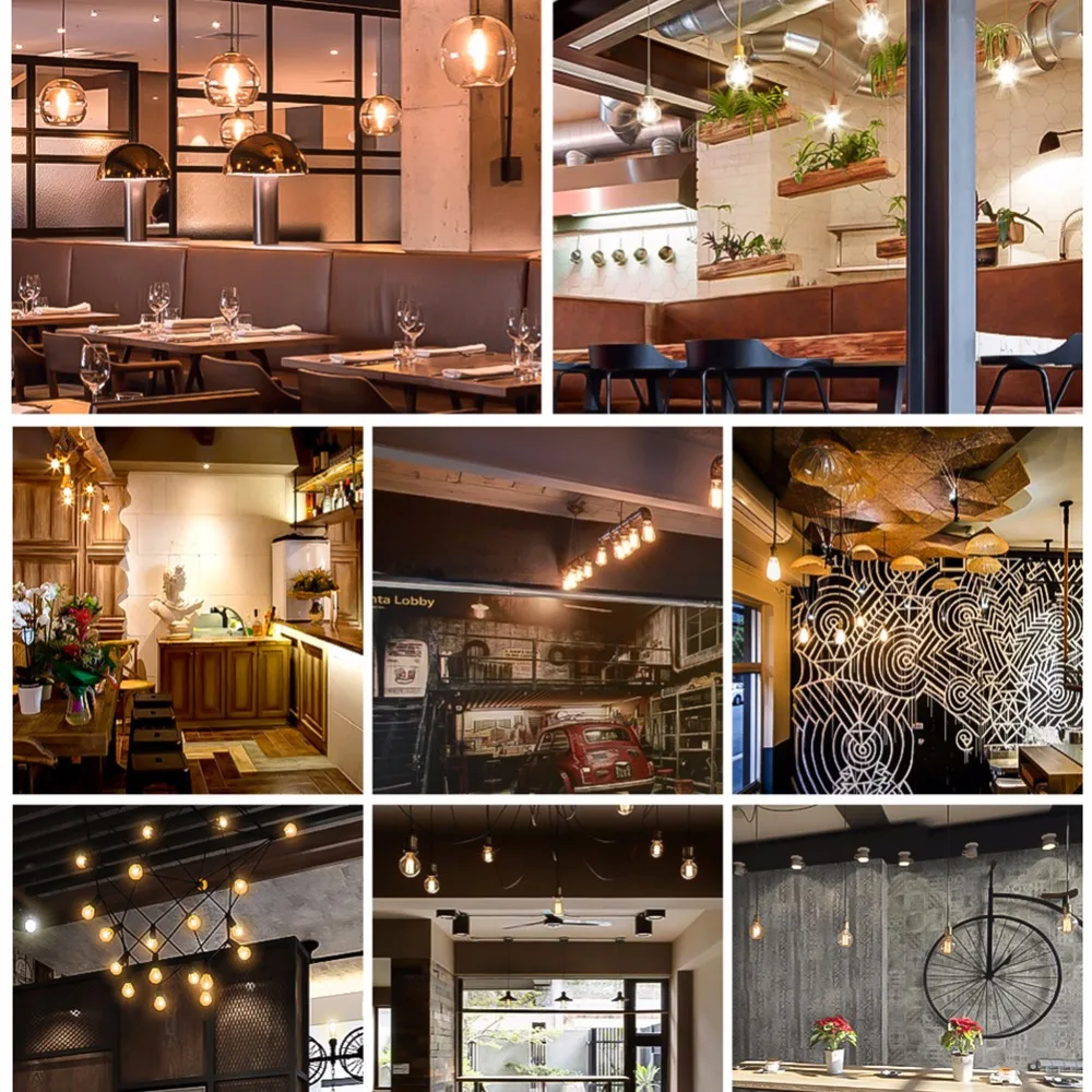 Retro Edison LED Filament Bulb E27 E14 Lamp 220V-240V Light Bulb C35 G45 A60 ST64 G80 G95 Glass Bulb Vintage Candle Light
Retro Edison LED Filament Bulb E27 E14 Lamp 220V-240V Light Bulb C35 G45 A60 ST64 G80 G95 Glass Bulb Vintage Candle Light