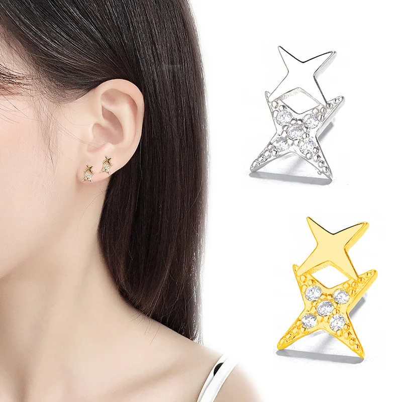 CHICVIE New Four Corner Star Stud Earrings Crystal For Women Star Earring Wedding Jewelry Statement Geometric Earrings SER190149
CHICVIE New Four Corner Star Stud Earrings Crystal For Women Star Earring Wedding Jewelry Statement Geometric Earrings SER190149