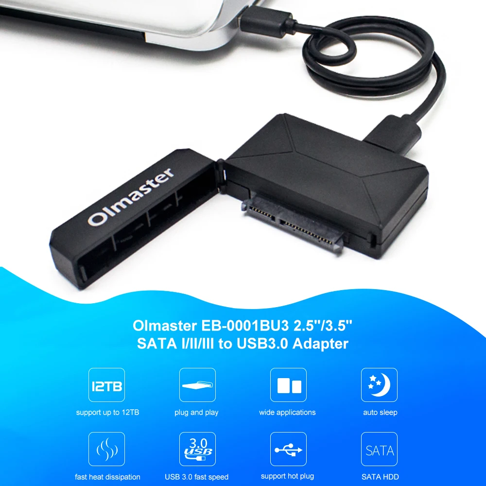 OImaster EB-0001BU3 2,5 дюйма/3,5 дюйма SATA I/II/III к USB, адаптер, жесткий диск, конвертер, HDD док-станция, корпус для HDD
OImaster EB-0001BU3 2,5 дюйма/3,5 дюйма SATA I/II/III к USB, адаптер, жесткий диск, конвертер, HDD док-станция, корпус для HDD