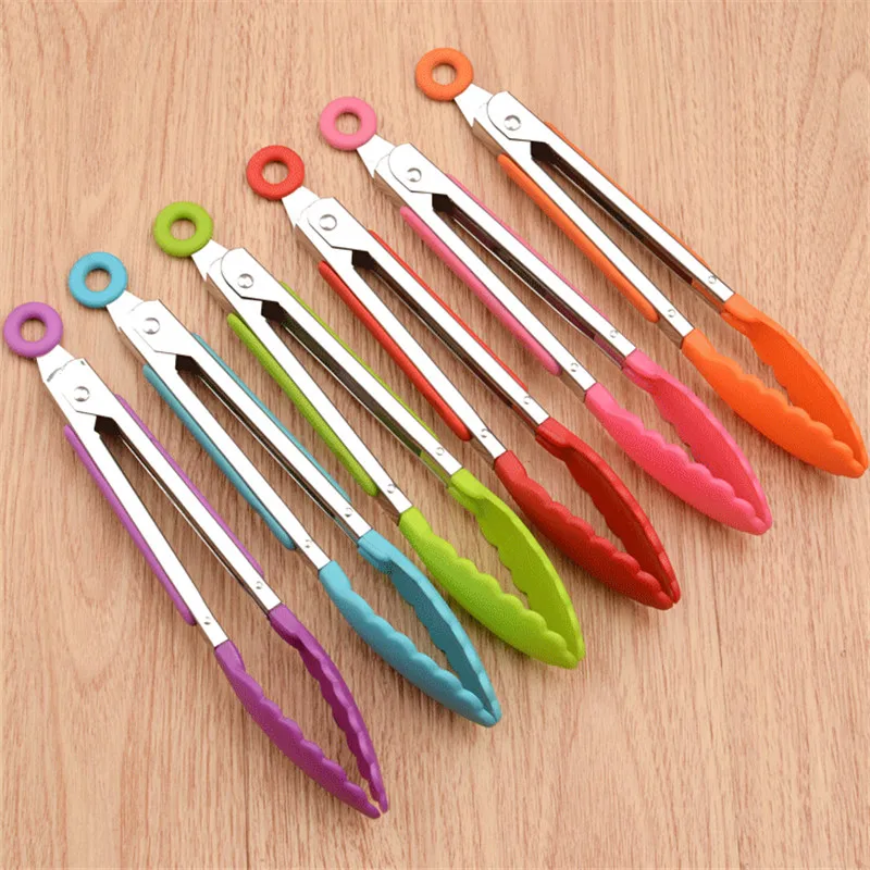 1PC Silicone Cooking Food Tongs Barbecue Stainless Steel Pastry Clip Kitchen Utensils
1PC Silicone Cooking Food Tongs Barbecue Stainless Steel Pastry Clip Kitchen Utensils