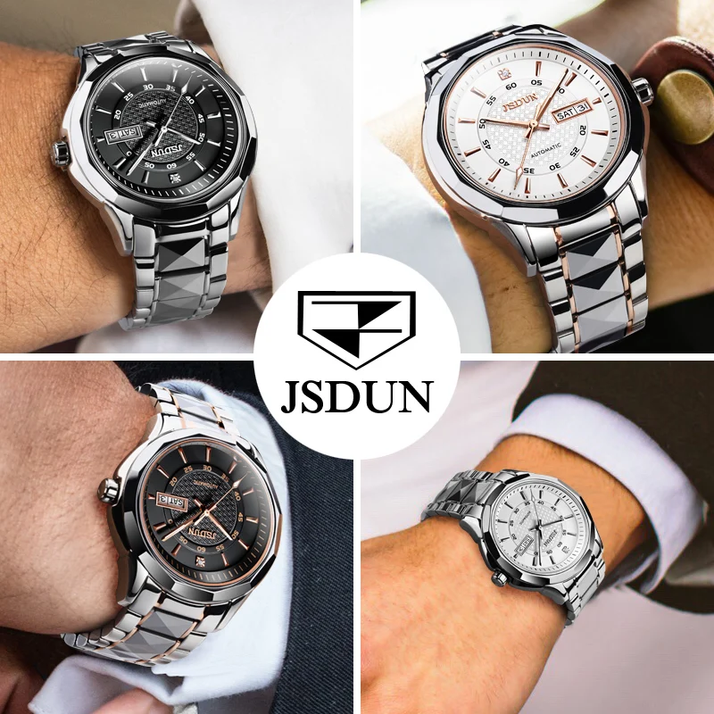 JSDUN Mens Watches Top Brand Luxury Full Steel Automatic Mechanical Men Watch Classic Male Clocks High Quality Sport Watch
JSDUN Mens Watches Top Brand Luxury Full Steel Automatic Mechanical Men Watch Classic Male Clocks High Quality Sport Watch