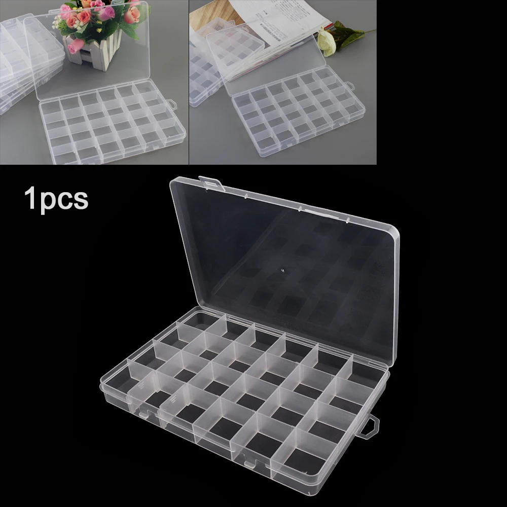 Storage Home Box 22 Grids Fixed with 2 Grid Removable Transparent PP Plastic Hold-all for Component Jewelry Bead Pills Organizer
Storage Home Box 22 Grids Fixed with 2 Grid Removable Transparent PP Plastic Hold-all for Component Jewelry Bead Pills Organizer