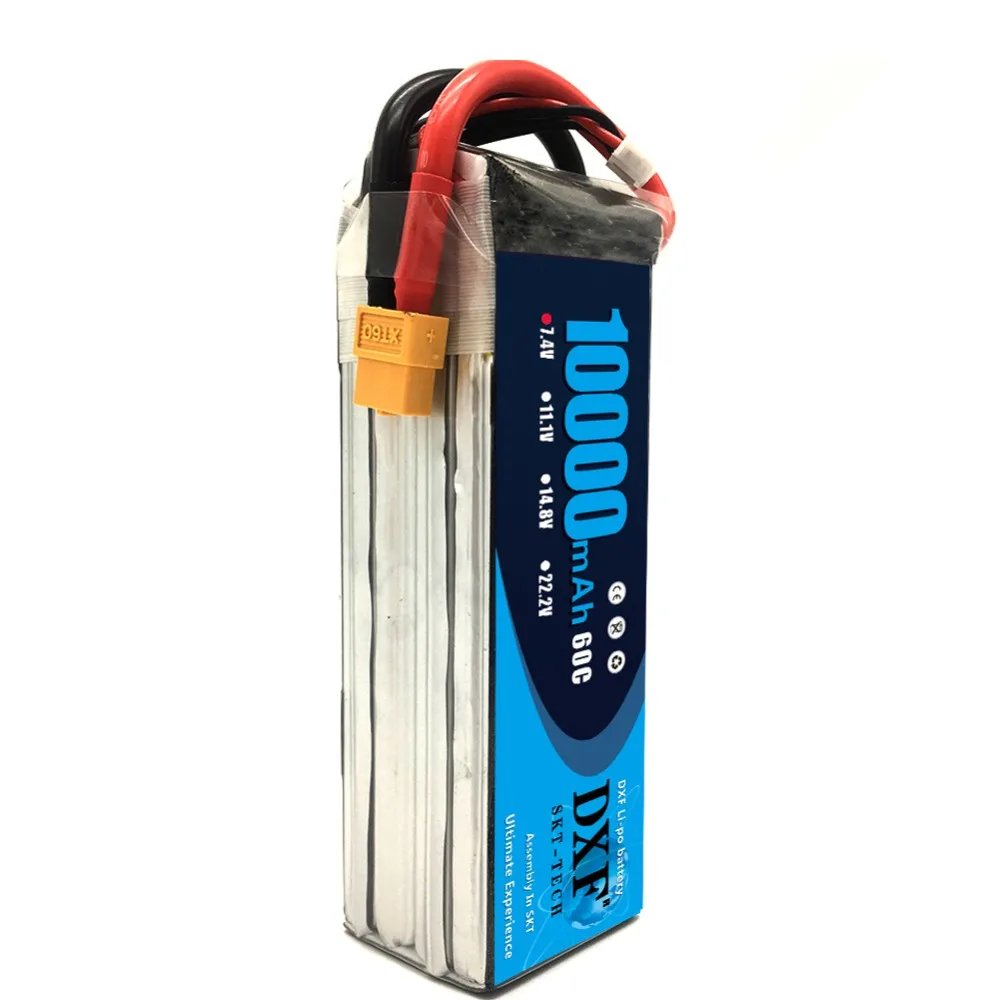 Литий-полимерный аккумулятор DXF 7 4 В 10000 мАч lipo 2S 60C RC Pack для 1/8 1/10 автомобиля лодки