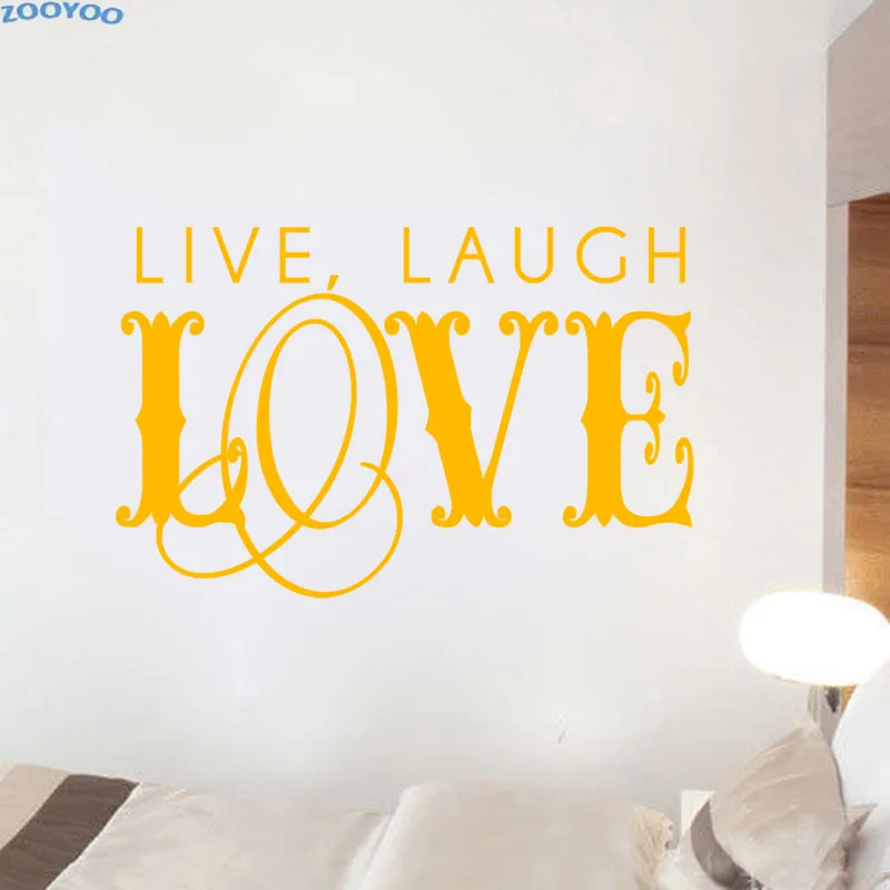 ZOOYOO Live Laugh Love Wall Sticker Home Decor Family Wall Decals Removable Living Room Wall Decals Bedroom Decoration
ZOOYOO Live Laugh Love Wall Sticker Home Decor Family Wall Decals Removable Living Room Wall Decals Bedroom Decoration