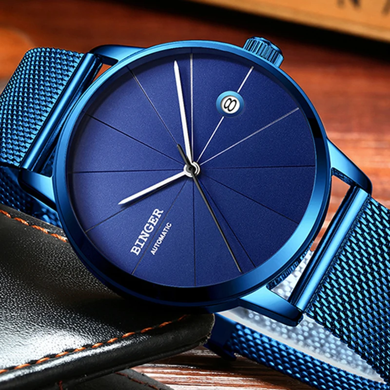 BINGER Luxury Brand Design Ultra-thin Blue Creative Watch Men Top Brand Casual Calendar Automatic Mechanical Watches
BINGER Luxury Brand Design Ultra-thin Blue Creative Watch Men Top Brand Casual Calendar Automatic Mechanical Watches