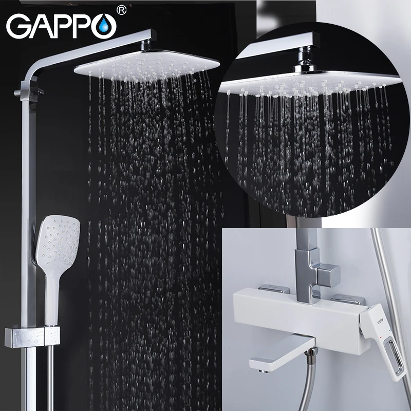 Смесители для душа GAPPO, горячая и холодная вода, Большая квадратная Душевая система, «Водопад», G2417-8
Смесители для душа GAPPO, горячая и холодная вода, Большая квадратная Душевая система, «Водопад», G2417-8