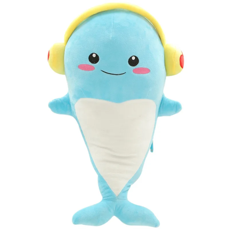 35CM One Piece Cute Dolphin With Headphone PP Cotton Stuffed Plush Toy Doll Creative Kids Soft Sleeping Whale Brinquedo 3 Colors
35CM One Piece Cute Dolphin With Headphone PP Cotton Stuffed Plush Toy Doll Creative Kids Soft Sleeping Whale Brinquedo 3 Colors