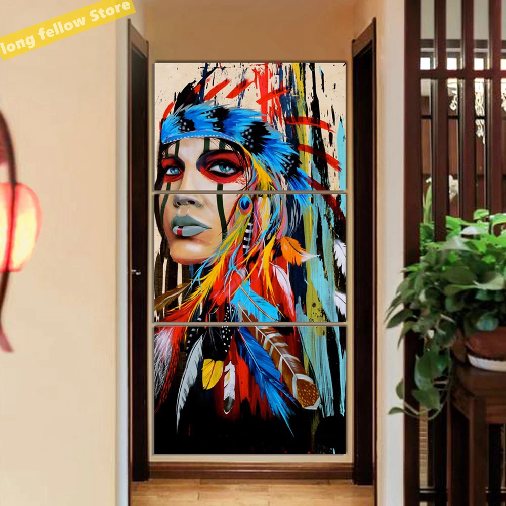 Beauty Abstract Feathere Girl Woman Colorful Portrait Canvas Painting for Home Living Room Bedroom Wall Decor Drop Shipping
Beauty Abstract Feathere Girl Woman Colorful Portrait Canvas Painting for Home Living Room Bedroom Wall Decor Drop Shipping