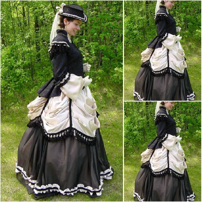 History!Customer-made Vintage Costumes Victorian dress Renaissance Dress Steampunk dress Gothic Cosplay Halloween Dresses C-965
History!Customer-made Vintage Costumes Victorian dress Renaissance Dress Steampunk dress Gothic Cosplay Halloween Dresses C-965