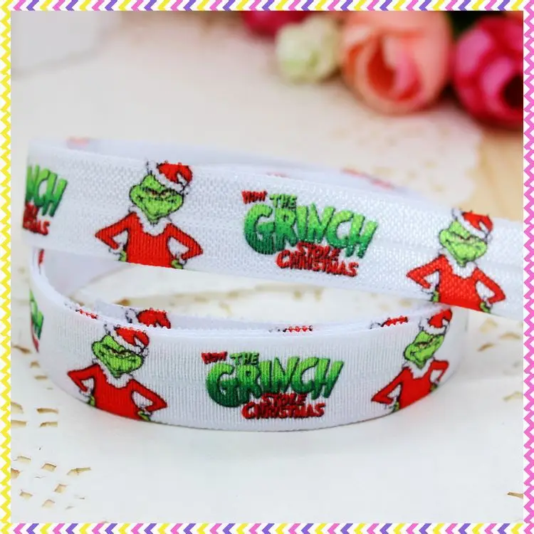 DHK 5/8'' 5yards Fold Over Elastic FOE christmas printed headband hair band diy decoration OEM Wholesale C201
DHK 5/8'' 5yards Fold Over Elastic FOE christmas printed headband hair band diy decoration OEM Wholesale C201