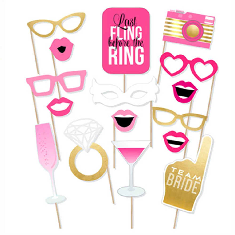 16pcs/set Bachelor Party Photobooth Props Hen Do Theme Party Pink Decorations Camera Cocktail Photo Booth Props PZ032
16pcs/set Bachelor Party Photobooth Props Hen Do Theme Party Pink Decorations Camera Cocktail Photo Booth Props PZ032
