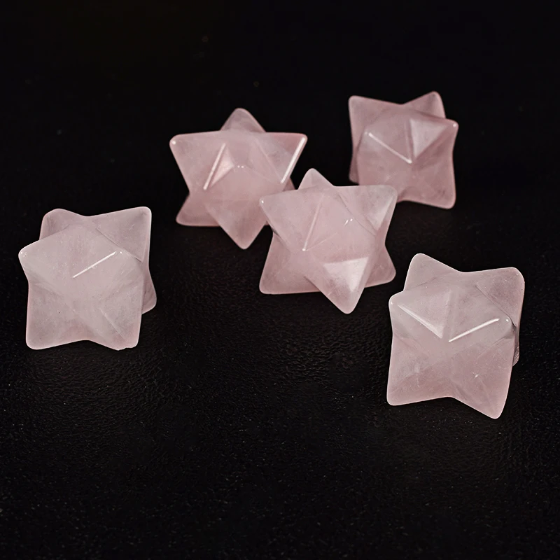 2PCS Natural Rose Quartz Merkaba Star crystal Stone Carved Point Sacred Protection Healing Anti Radiation
2PCS Natural Rose Quartz Merkaba Star crystal Stone Carved Point Sacred Protection Healing Anti Radiation