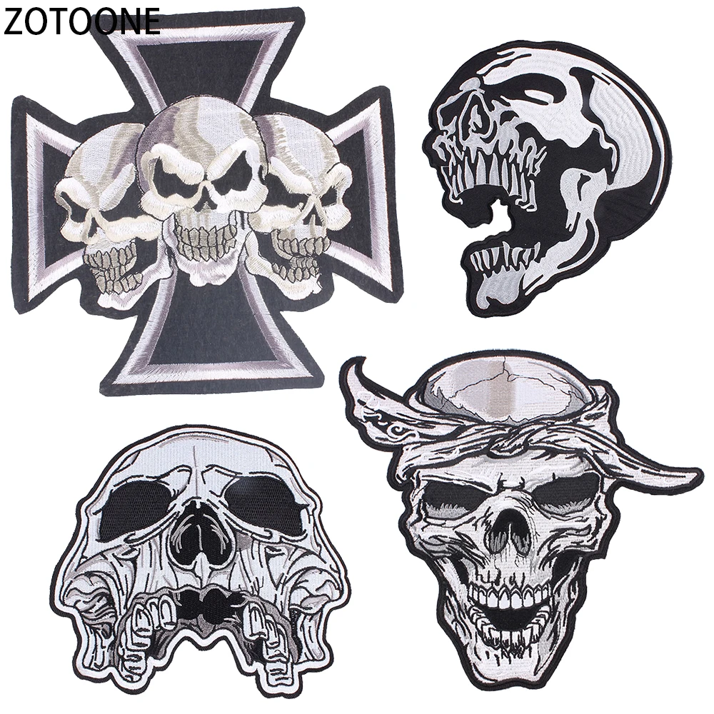 ZOTOONE Skull Punk Patches Embroidery Patch for Clothing Diy Stickers on Clothes Decorations Iron on Patch Appliques Rock Band E
ZOTOONE Skull Punk Patches Embroidery Patch for Clothing Diy Stickers on Clothes Decorations Iron on Patch Appliques Rock Band E