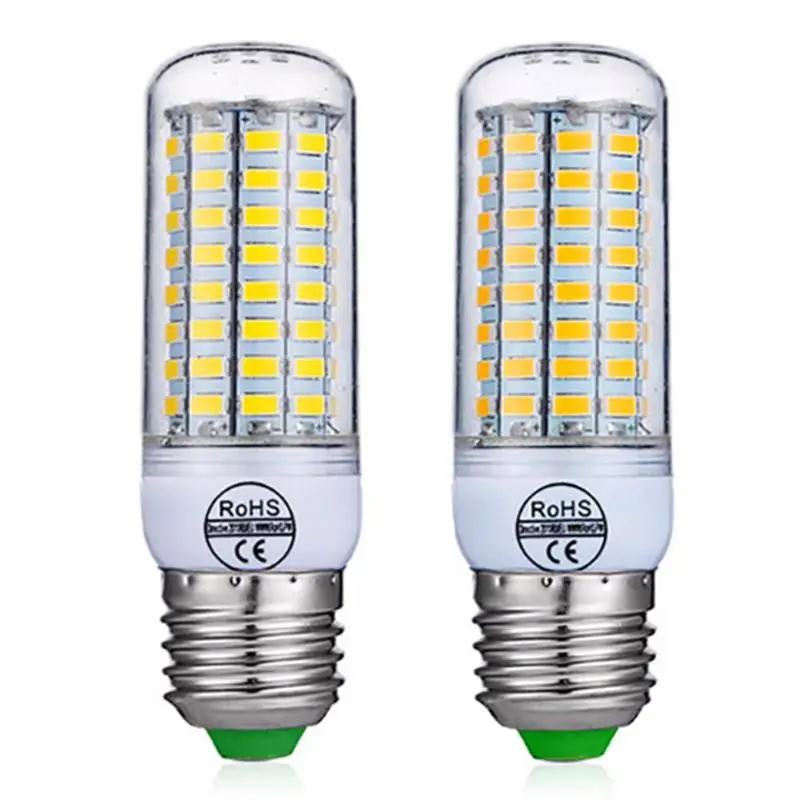 Новая E27 72LED лампа 5 Вт 110 220 В SMD 5730 кукурузная люстра свечи светодиодный лампы
