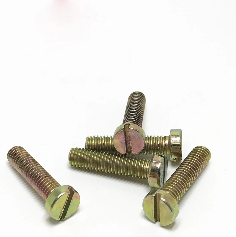 4pcs M10 carbon steel color zinc slotted head screw high quality bolt High brightness screws bolts 16mm-30mm length
4pcs M10 carbon steel color zinc slotted head screw high quality bolt High brightness screws bolts 16mm-30mm length
