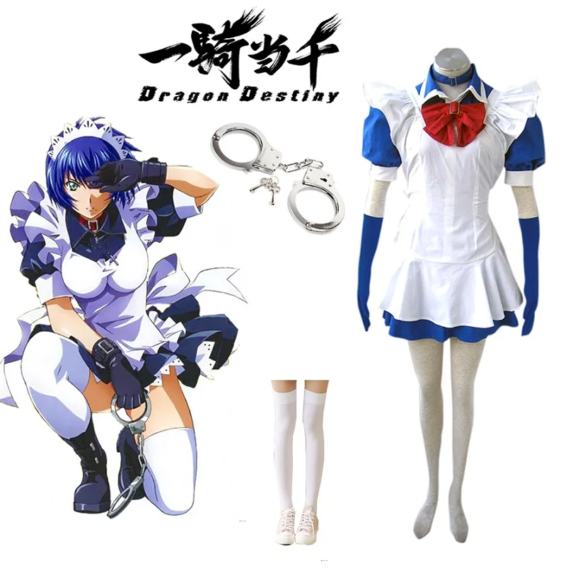 Unisex Japan Anime Cos ikkitousen Cosplay Costumes Suit Sets ikkitousen Maid apron dress
Unisex Japan Anime Cos ikkitousen Cosplay Costumes Suit Sets ikkitousen Maid apron dress