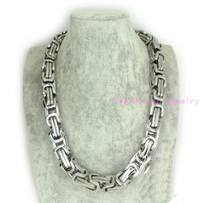 Top Hot Sell 12MM Polishing Silver Color 7-11inch Byzantine Box Chain 316L Stainless Steel Bracelet For Cool Men's Jewelry
Top Hot Sell 12MM Polishing Silver Color 7-11inch Byzantine Box Chain 316L Stainless Steel Bracelet For Cool Men's Jewelry