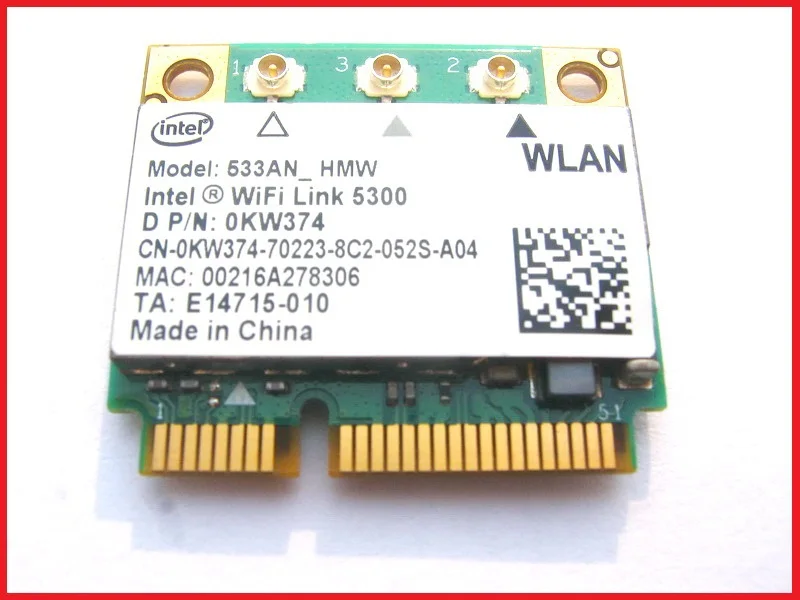 SSEA Wholesale Original New Wireless card for Intel WIFI Link 5300 533AN Half Mini PCI-E 300Mbps Wifi card
SSEA Wholesale Original New Wireless card for Intel WIFI Link 5300 533AN Half Mini PCI-E 300Mbps Wifi card
