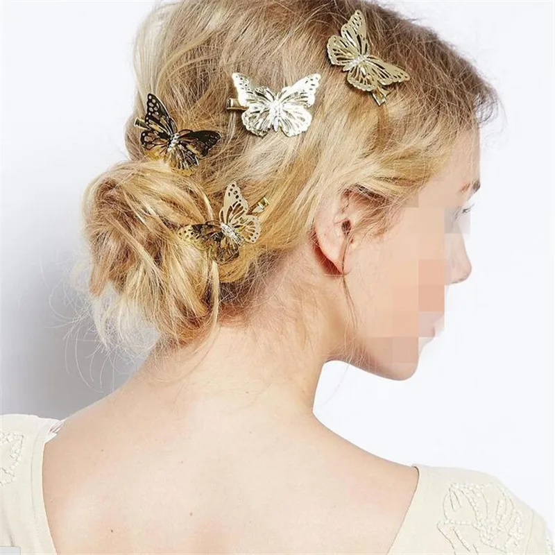 Заколки бабочки для волос аксессуары девочек JWD20|butterfly hairpin|butterfly headdressheaddress |