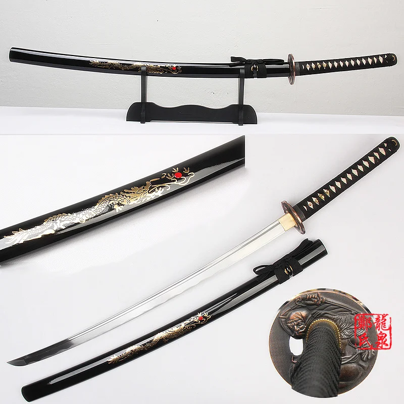 Decorative Sword Рука Кованые 41 Дюймов 1045 Углеродистая Сталь Японский Самурай Катана Деревянный Оболочка Золотой Дракон
Decorative Sword Рука Кованые 41 Дюймов 1045 Углеродистая Сталь Японский Самурай Катана Деревянный Оболочка Золотой Дракон