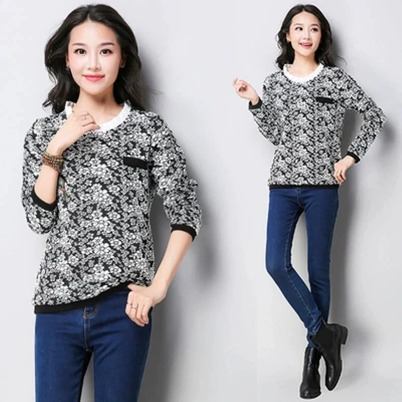 2018 Autumn New Large Size Women's Autumn And Winter Thick Embroidery Knit Bottoming Shirt Slim Comfortable Fashion
2018 Autumn New Large Size Women's Autumn And Winter Thick Embroidery Knit Bottoming Shirt Slim Comfortable Fashion