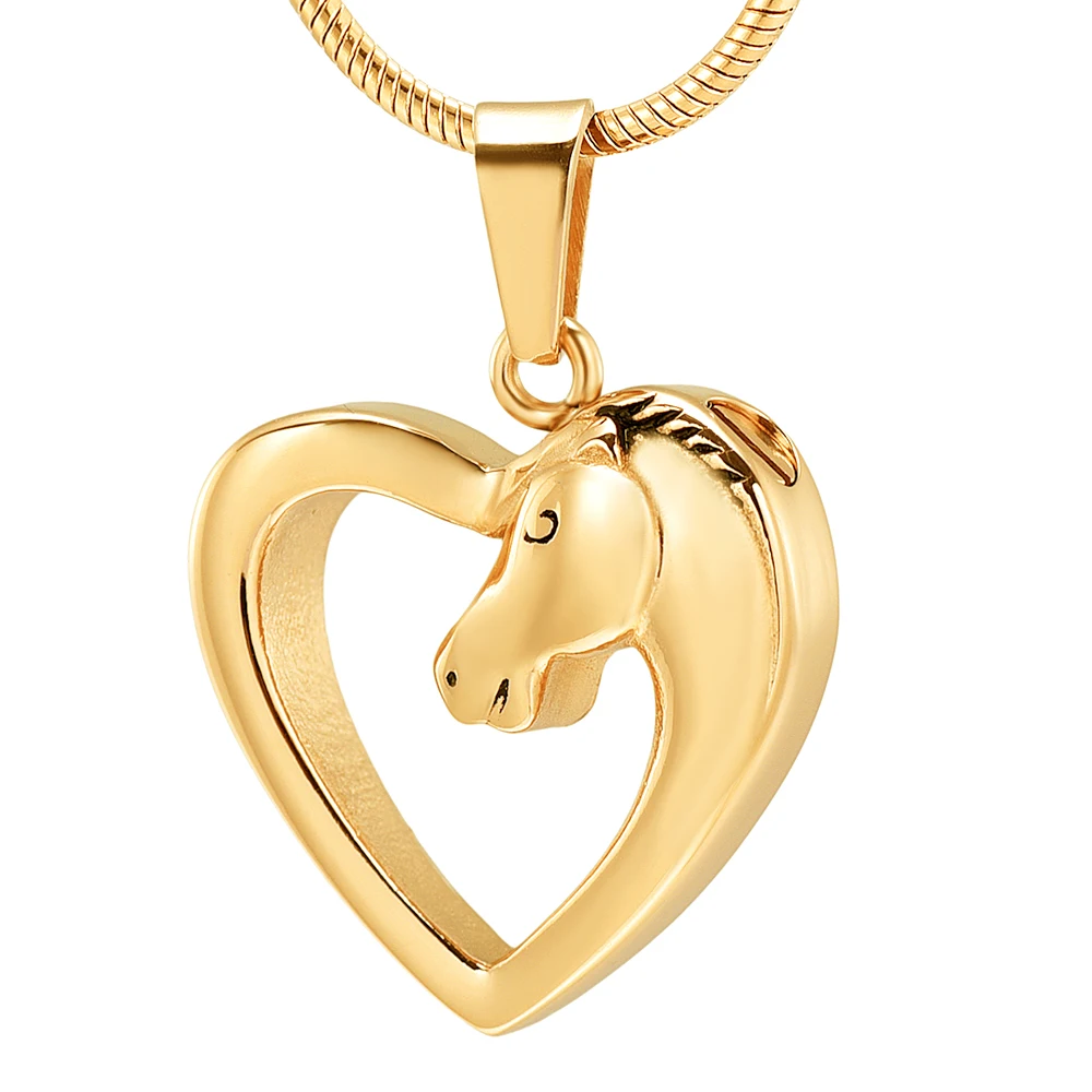 IJD10044 Horse Heart Stainless Steel Cremation Pendant for Ashes Urn Necklace Memorial Keepsake for Women Men Jewelry
IJD10044 Horse Heart Stainless Steel Cremation Pendant for Ashes Urn Necklace Memorial Keepsake for Women Men Jewelry