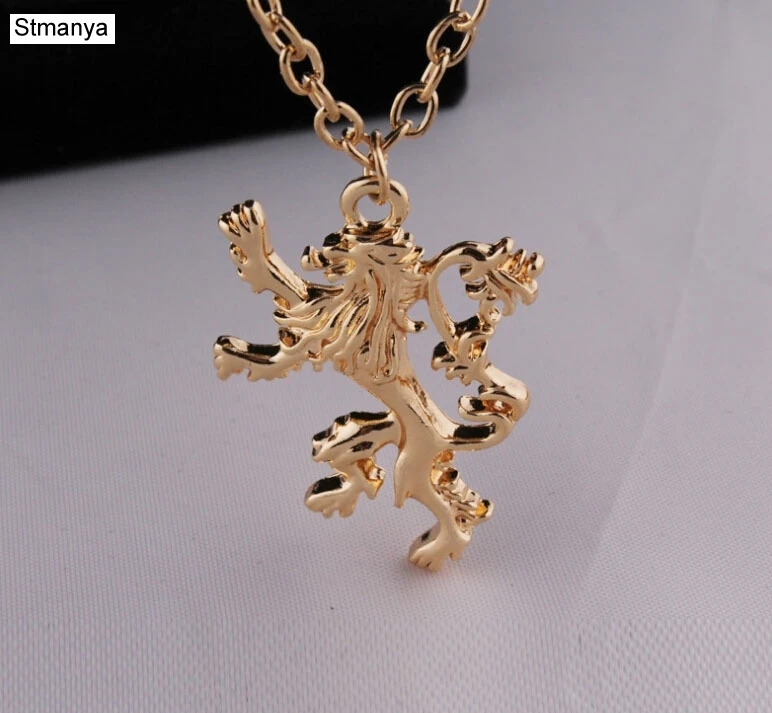 Power game lion Necklace - a song of ice and fire power game Lannister lion badge necklace for men & women #19015
Power game lion Necklace - a song of ice and fire power game Lannister lion badge necklace for men & women #19015