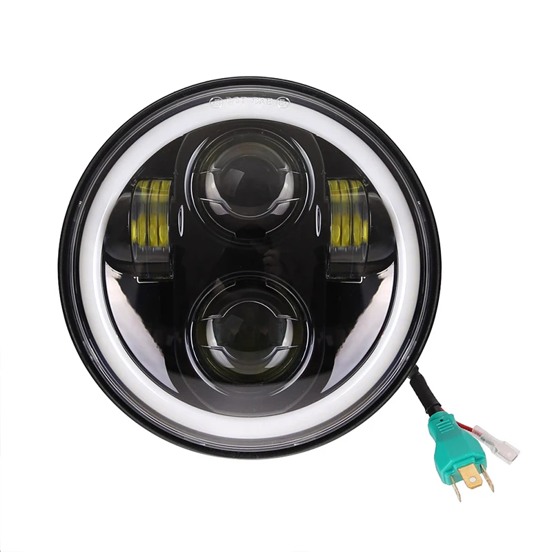 5-3/4" 5.75 inch Motorcycle Moto LED Projector Full Halo Headlight For Dyna Sportster Softail
5-3/4" 5.75 inch Motorcycle Moto LED Projector Full Halo Headlight For Dyna Sportster Softail